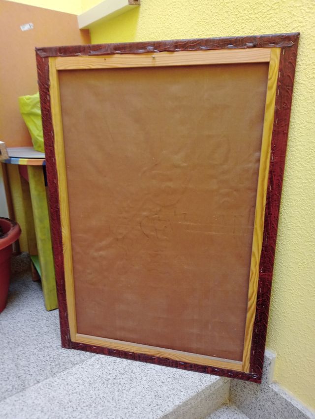 Cuadro decorativo con bastidor