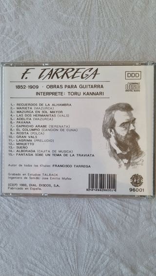 CD Francisco Tarrega - Obras para guitarra