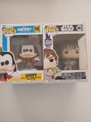 Funko Pop! Goofy y Luke Skywalker & Yoda