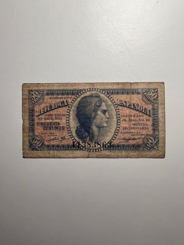 50 Céntimos República Española 1937