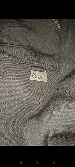 Pantalones anchos negros talla M