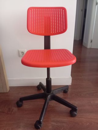 Silla Ikea Naranja Plástico