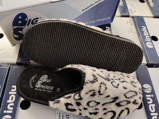 Ciabatte donna BIG SHOES leopardate Tg 35