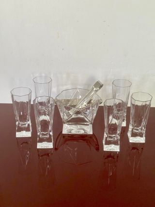 Set da liquore Cristallo Vintage Anni '70 