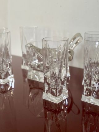 Set da liquore Cristallo Vintage Anni '70 