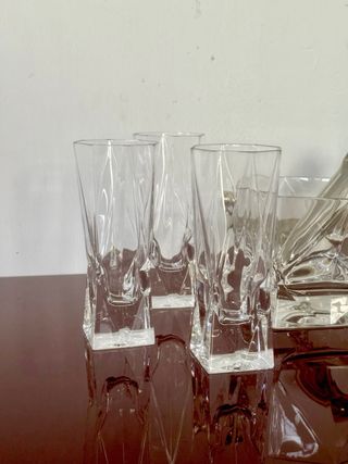 Set da liquore Cristallo Vintage Anni '70 