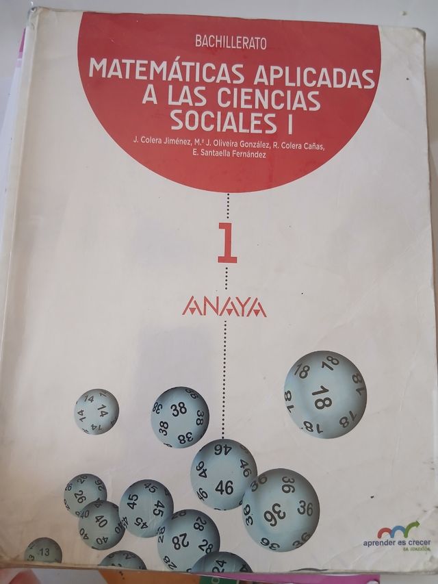 Matemáticas aplicadas a las Ciencias Sociales I.