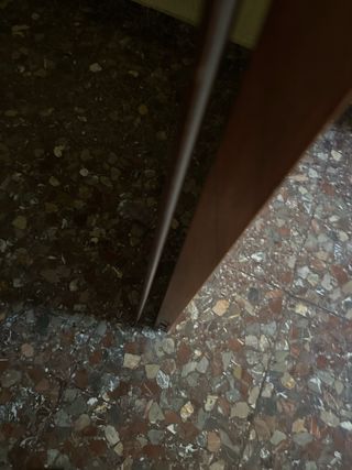 Puerta doble madera maciza con cristal