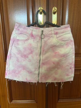 Falda Bershka Tye Dye Talla 36