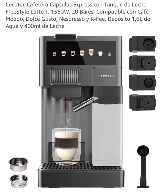 Cafetera Cecotec FreeStyle Latte T. 1350W