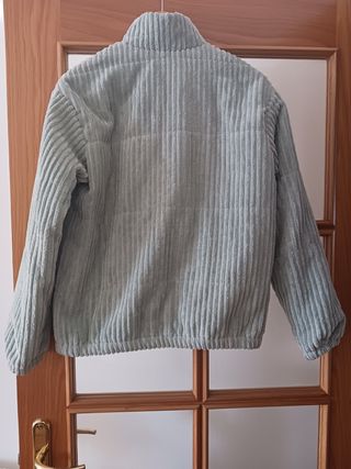 Cazadora pana verde Shein Talla XS