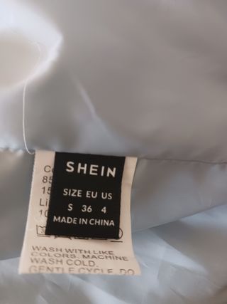 Cazadora pana verde Shein Talla XS