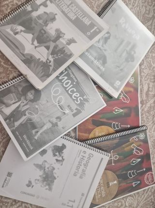 Libros ESO: Lengua, Matemáticas, Inglés, Geografía