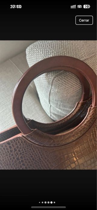 Bolso Victorio y Lucchino piel vaca sin usar