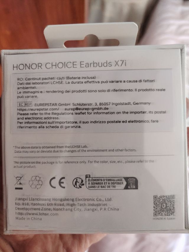 Honor Choice Earbuds X7i Blancos están sin abrir