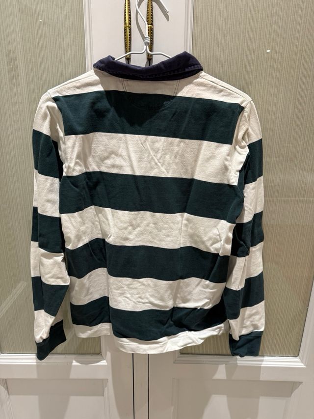 Polo Hackett rayas verde y blanco T13/14