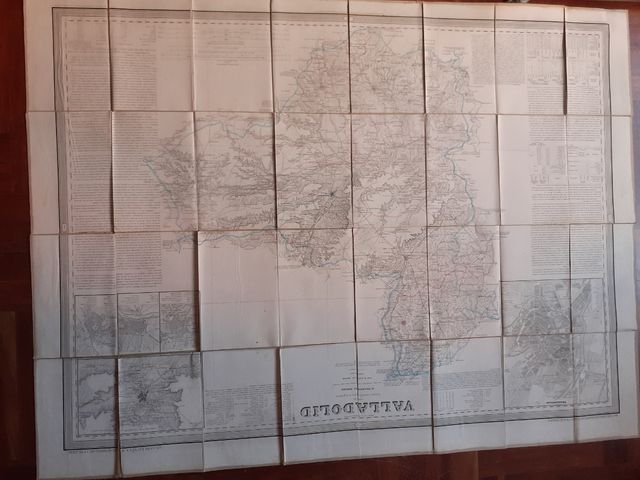 Mapa de Valladolid en tela