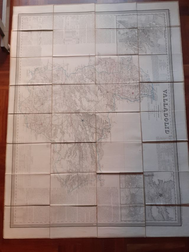 Mapa de Valladolid en tela