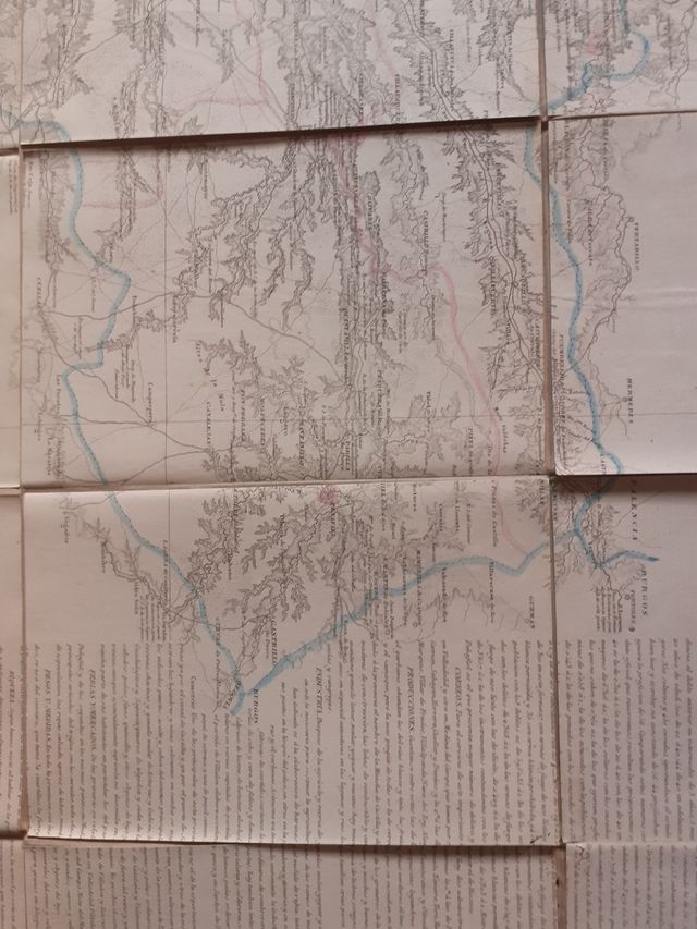 Mapa de Valladolid en tela