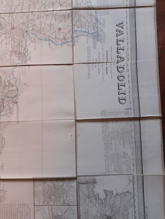 Mapa de Valladolid en tela