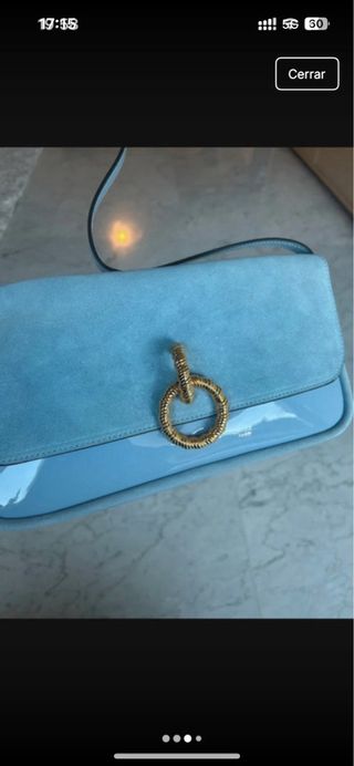 Bolso de hombro azul