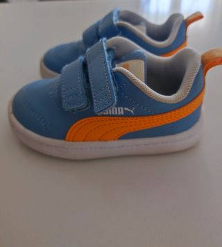 Scarpe Puma Bambino Blu e Arancioni