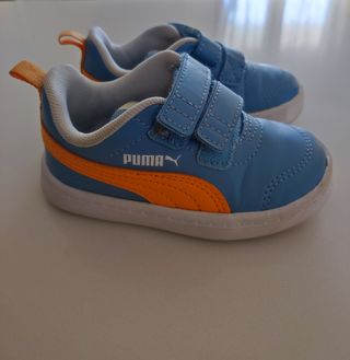 Scarpe Puma Bambino Blu e Arancioni