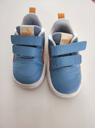 Scarpe Puma Bambino Blu e Arancioni