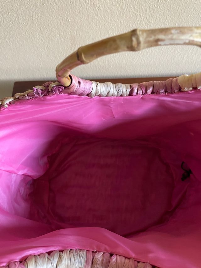 Nuova Borsa Paglia Tricolor Made in Italy Vintage