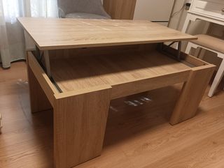 Mesa de centro roble sin rasguños. Cómo nueva.