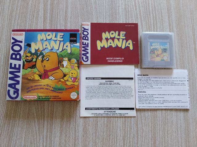 ESPAÑOLIZADO MOLE MANIA PAL NINTENDO GAME BOY