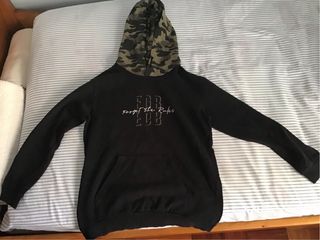 Sudadera Negra Camuflaje niño Talla 14-16