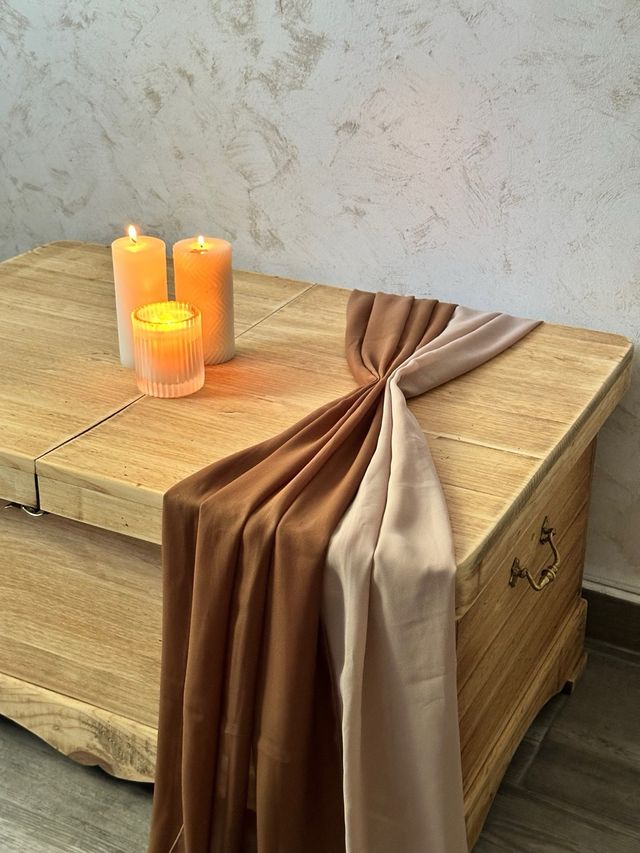 Mesa de centro de madera natural