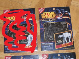 MAQUETA METÁLICA 3D "NAVES DE STAR WARS" Y OTROS. 