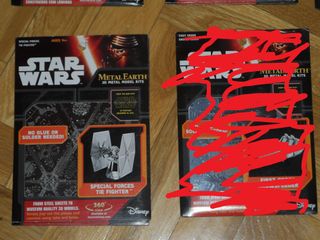 MAQUETA METÁLICA 3D "NAVES DE STAR WARS" Y OTROS. 
