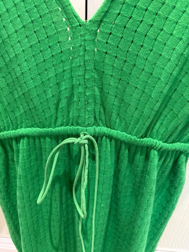 Vestido Massimo Dutti Verde Talla XS