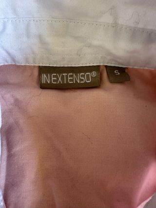 Camicia donna rosa e bianca