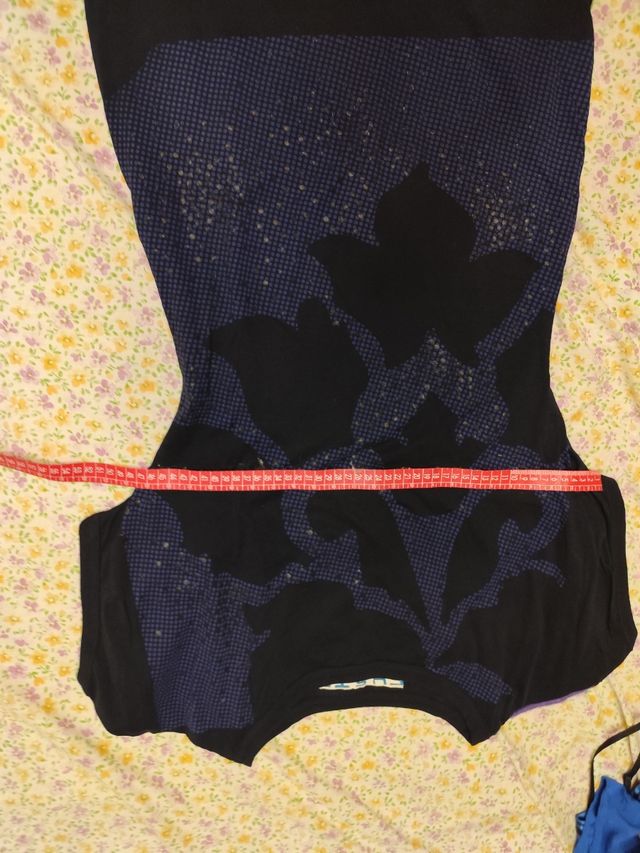 Vestido Custo Negro y Azul