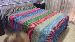 Manta de crochet hecha a mano