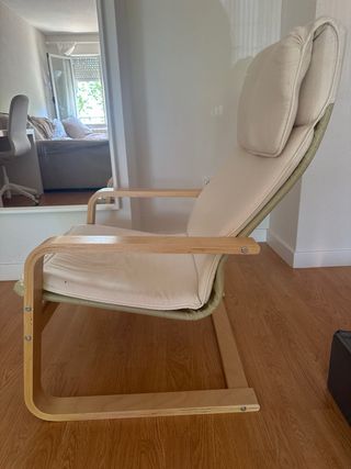 Sillón Ikea Beige Madera