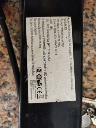 Regleta 9 enchufes con interruptor