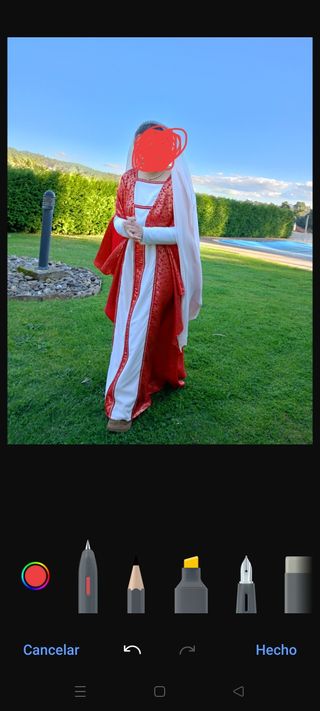 Traje medieval niña rojo y blanco