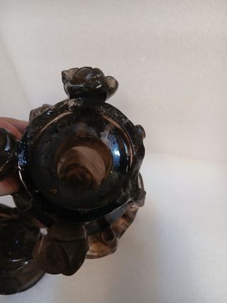 Tarro Chino Cristal de Roca Tallado