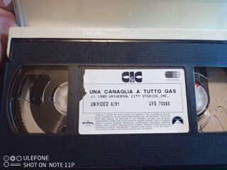 Vhs "Una canaglia a tutto gas"