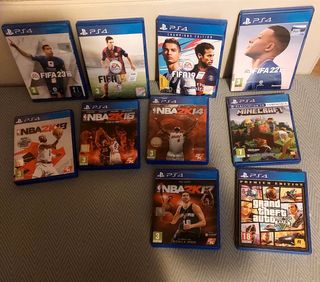 PS4 500 GB Negra + 2 Mandos + Cargador + juegos