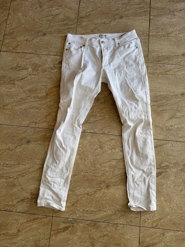 Pantalón vaquero blanco Jack & Jones