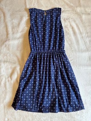 Vestido Pull&Bear azul estampado