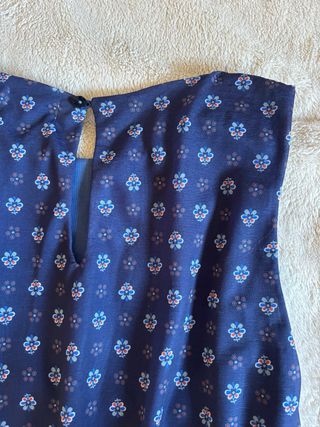 Vestido Pull&Bear azul estampado