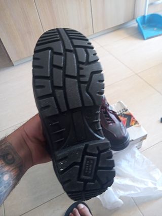 Zapatos de seguridad Paredes negros y rojos unisex