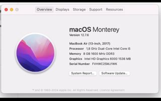 MacBook Air 13 2017 i5 8GB 128GB Plata